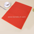 Solid Color Microfiber Table Mat With Check